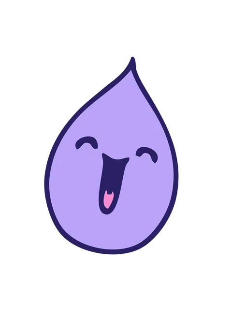 Shaking motion animation of hand drawn quirky cartoon emotional rain drop Stock Footage 324204227
