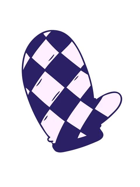 Shaking motion animation of hand drawn cartoon doodle of an oven glove Video stock 324242750