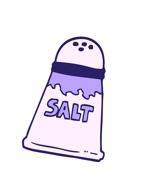 Shaking motion animation of hand drawn doodle style cartoon salt shaker Stock Footage 324464973