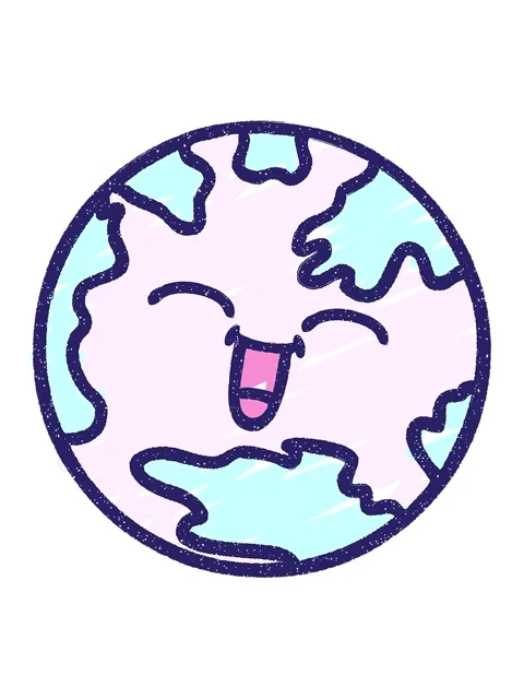 Shaking motion animation of happy earth Stock Footage 324172275