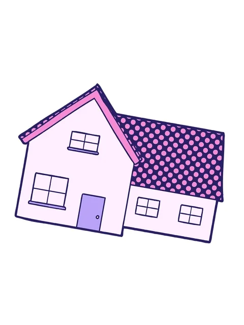 Shaking motion animation of house cartoon Stock Footage 324239404