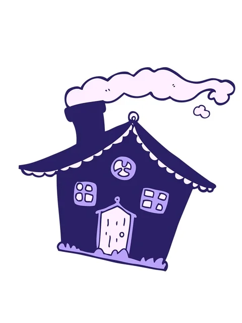 Shaking motion animation of house illustration Stock Footage 324103151