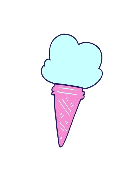 Shaking motion animation of ice cream with face Stock Footage 324389154