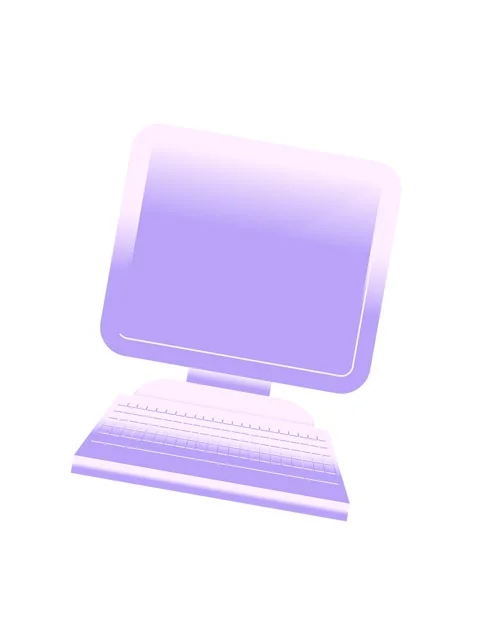 Shaking motion animation of illustration of a computer in flat colour Video stock 324127300