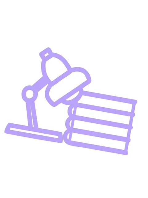 Shaking motion animation of lamp and study books symbol icon Stock Footage 324263553