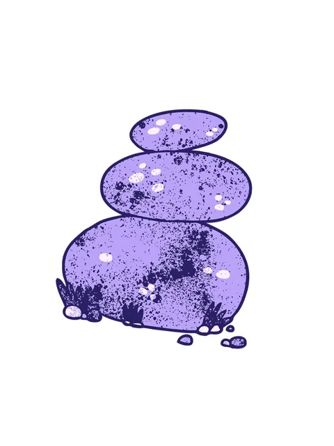 Shaking motion animation of large stacked stones Stock Footage 324297257