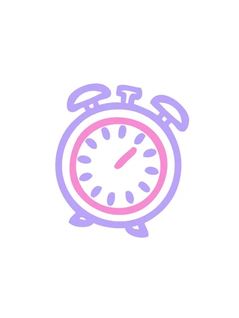 Shaking motion animation of line drawing cartoon of a alarm clock icon Stock Footage 324371129