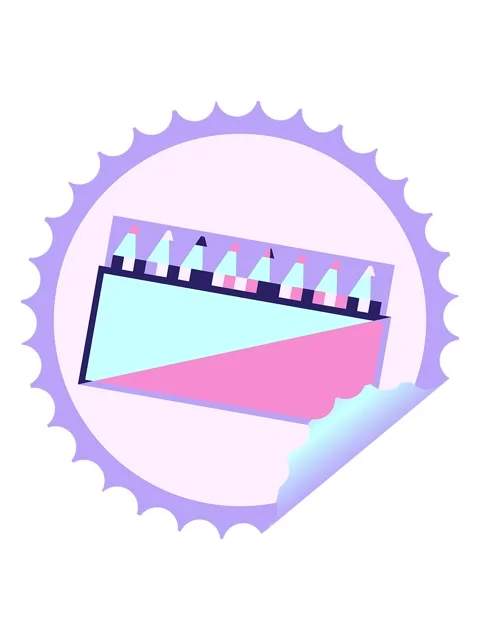 Shaking motion animation of pack of coloring pencils graphic vector illustr.. Stock Footage 324251178