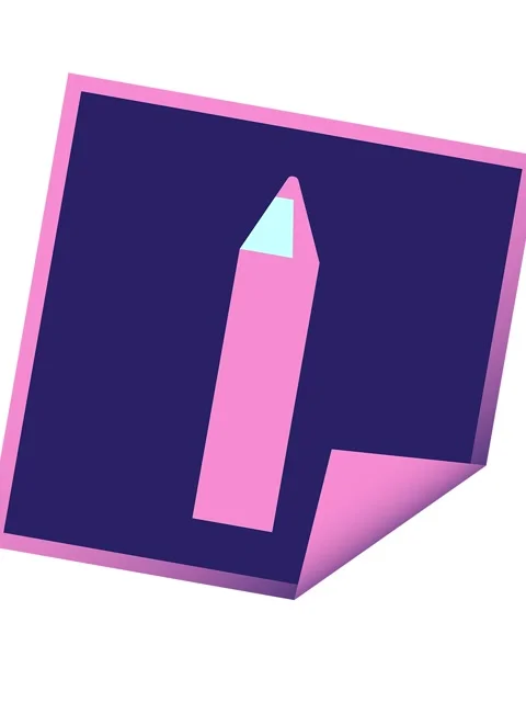 Shaking motion animation of pink coloring pencil graphic vector illustratio.. Stock Footage 324170202