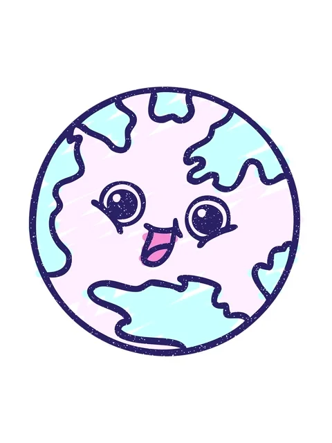 Shaking motion animation of Planet Earth Drawing Video stock 324112508