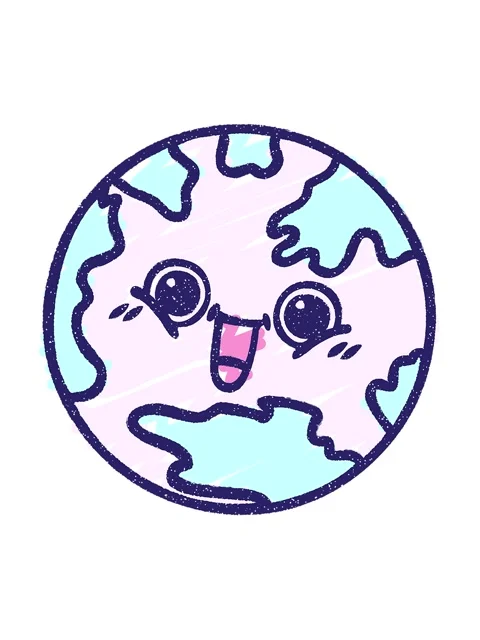 Shaking motion animation of Planet Earth Chalky Drawing Video stock 324381064