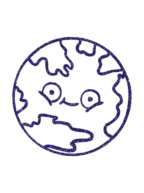 Shaking motion animation of Planet Earth Charcoal Drawing Video stock 324464131