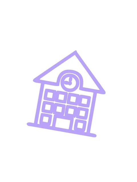 Shaking motion animation of school house symbol icon Stock Footage 324256519