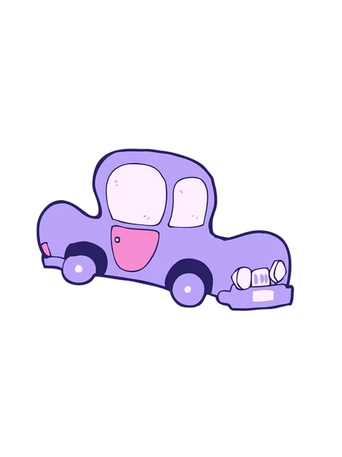 Shaking motion animation of simple car Stock Footage 324460625