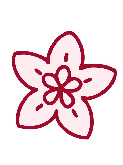 Shaking motion animation of singular japanese style flower design Stock Footage 324144292