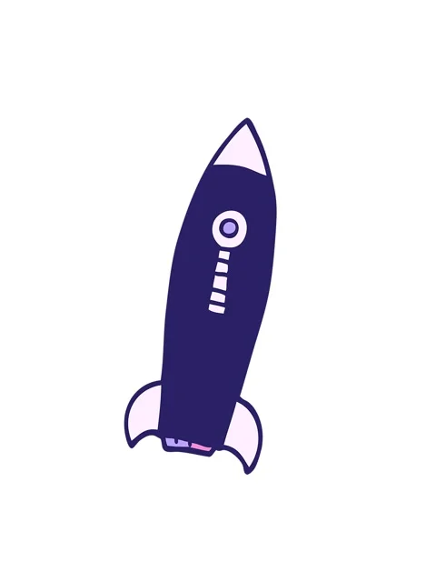 Shaking motion animation of a space rocket Stock Footage 323603479