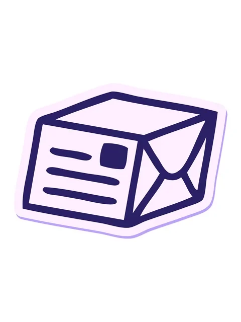 Shaking motion animation of sticker of a cute cartoon paper parcel Stock Footage 324113714