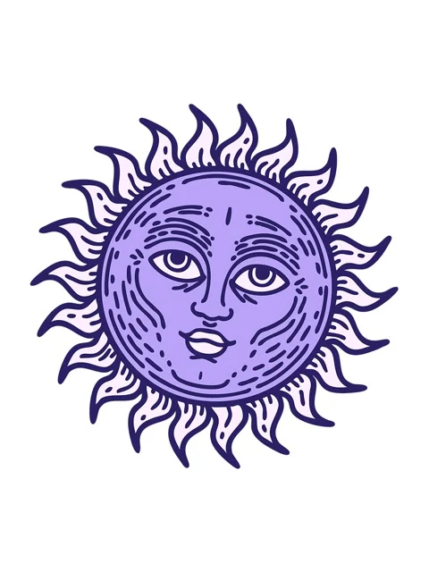 Shaking motion animation of sun with a face design Stock Footage 324364388