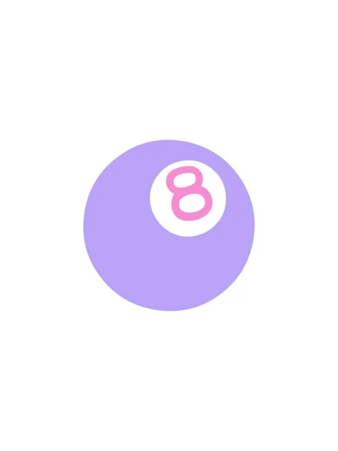 Shaking motion animation of tattoo in black line style of 8 ball icon Stock Footage 324266234