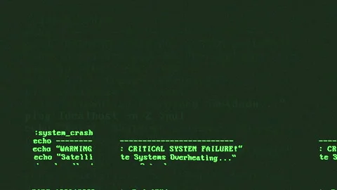 Shaking PC screen warns of critical system failure and imminent crash Vidéo 307295714