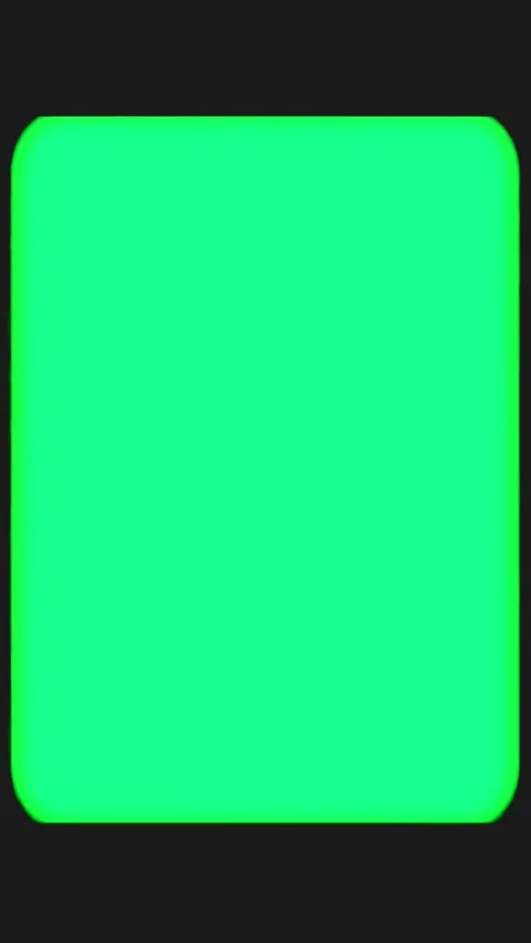 Shaking Rounded Square Green Screen Frame with Slow Side to Side Wobble Motion Stock Footage 346964888
