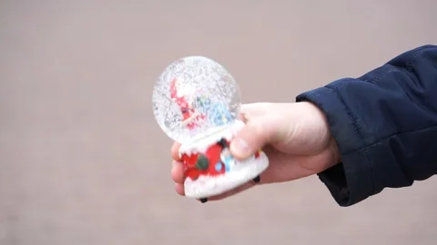 Shaking snow globe Vídeo Stock 98286021