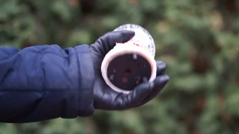 Shaking snow globe Vídeo Stock 98286110