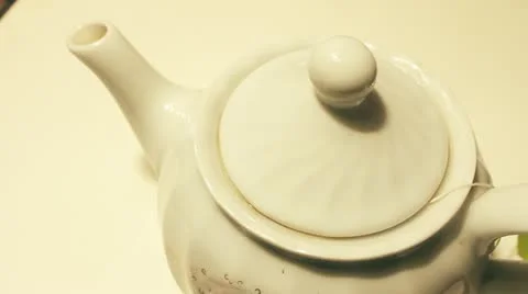 Shaking the teabag Stock Footage