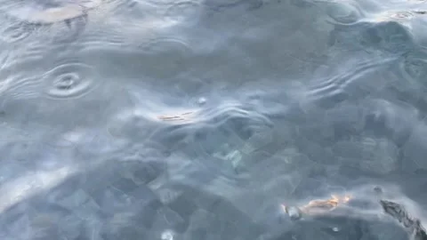 Shaking water surface with rippling waves Stock Footage 311504985