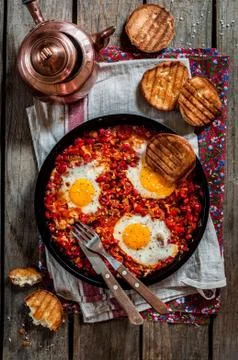 Shakshouka Fotos de archivo