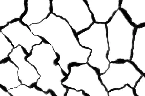 Shaky black lines on the plain white background. Net, web and abstract struct Stock Illustration