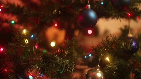 Shaky Christmas Tree Video stock 208807648
