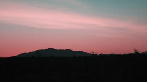 Shaky Handheld Static of Desert Sunrise (Ocotillo Wells, CA) Stock Footage 102290950