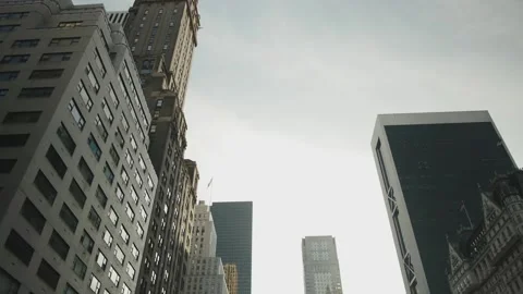 Shaky shot of NYC building Stock Footage 146186319