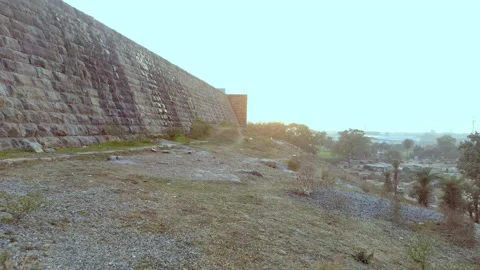 Shaky walk on hill Stock Footage 149689268