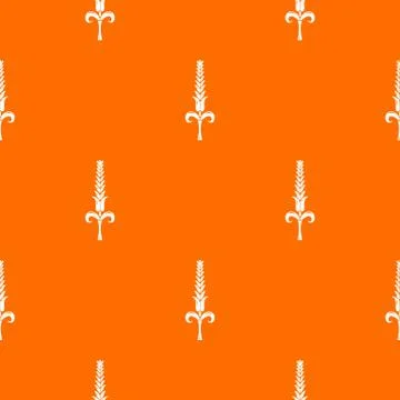 Shaky wheat pattern vector orange 스톡 일러스트
