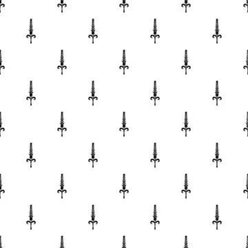 Shaky wheat pattern vector seamless Stock Illustration