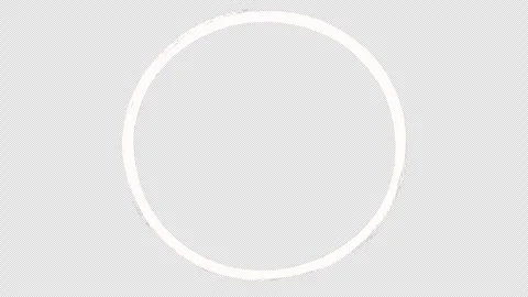 Shaky white circle on a black screen. Stock Footage 303011266