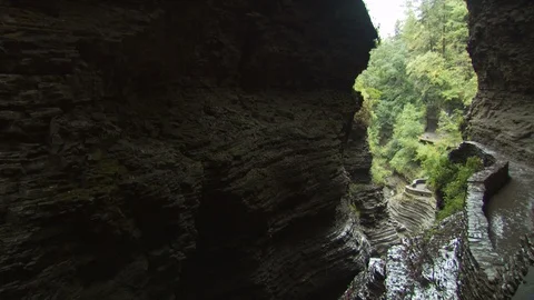 Shale cavern Stock Footage 123799358