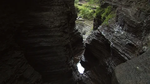 Shale cavern Stock Footage 123801022