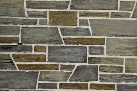 Shale Cobblestone Wall Stock Photos