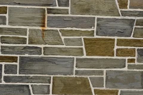 Shale Cobblestone Wall Stock Photos