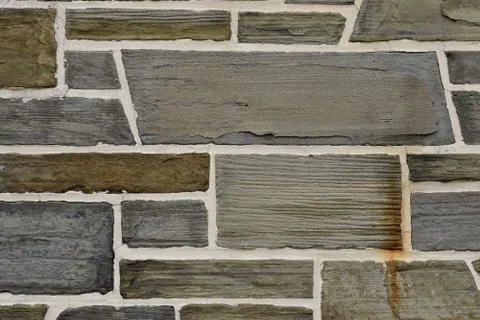 Shale Cobblestone Wall Foto stock