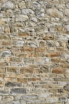 Shale Cobblestone Wall Stock Photos