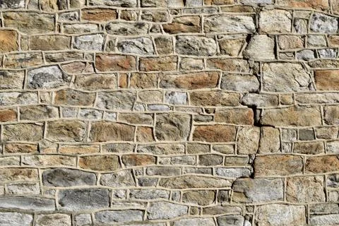 Shale Cobblestone Wall Stock Photos