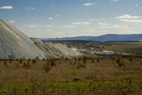 Shale quarry Stock Photos