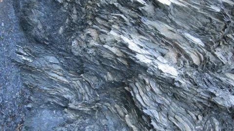 Shale Rock Face 스톡 사진