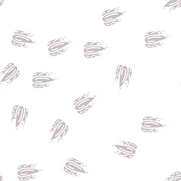 Shallot onion glyph vector seamless pattern Stock Illustration