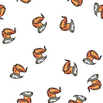 Shallot onion vector seamless pattern Stock Illustration