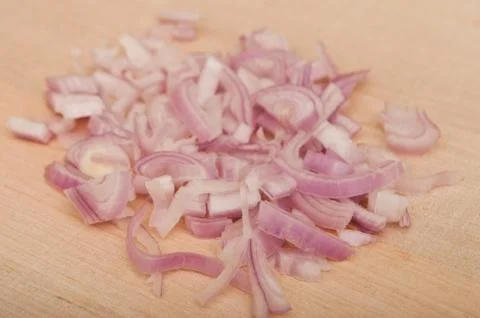 Shallot peeled Foto stock